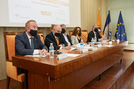 Mesa presidencial. IV Encuentro "10Graduadxs10". Facultad de Ciencias Económicas y Empresariales. Mayo de 2021