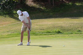 Jugador del equipo de la Universidad de Mannheim. Campeonato Europeo de Golf Universitario. Antequera. Junio de 2019