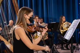 Concierto de Bandas Sonoras de la 30 edición de Fancine de la Universidad de Málaga. Auditorio de la Escuela Técnica de Ingeniería de Telecomunicaciones e Informática. Noviembre de 2020
