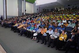 Público asistente al solemne Acto de Apertura del Curso Académico 2022/2023 de las Universidades Andaluzas. Escuela Técnica Superior de Ingeniería Informática y Telecomunicaciones. Septiembre de 2022