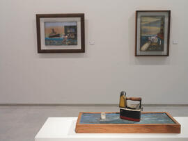 Exposición Lorenzo Saval. Sala de exposiciones del Rectorado. Febrero de 2008