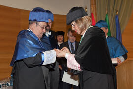 Investidura como Doctor "Honoris Causa" de D. Antonio García-Bellido por la Facultad de Ciencias de la Universidad de Málaga. Rectorado. Marzo de 2015