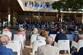 Discurso de la doctora María Díaz Diñeiro. Homenaje a los sanitarios en la Facultad de Medicina de la Universidad de Málaga. Campus de Teatinos. Octubre de 2021