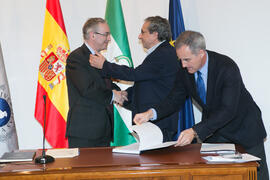 Toma de Posesión de Joaquín Quirante Sánchez como Director de la Inspección de Servicios de la Universidad de Málaga. Edificio del Rectorado.  Marzo de 2016