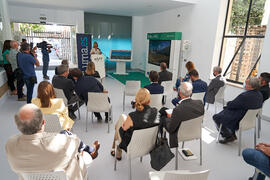 Intervención de Alicia Martínez. Inauguración de la exposición itinerante sobre el plan "Vive tu ciudad". Escuela Técnica Superior de Arquitectura de la Universidad de Málaga. Octubre de 2021