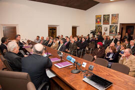 Inauguración de la exposición "Eugenio Chicano. Cofrade" en el Museo de la Semana Santa de Málaga. Noviembre de 2011