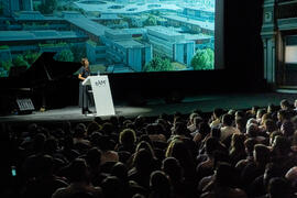 Conferencia inaugural. Apertura del Curso Académico 2019-2020 de la Escuela Técnica Superior de Arquitectura de la Universidad de Málaga. Teatro Cervantes. Octubre de 2019