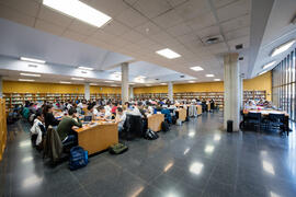 Sala de estudio. Biblioteca General. Campus de Teatinos. Enero de 2018