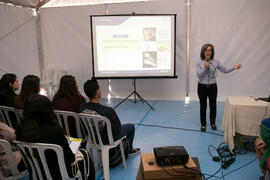 Ponencia de María Cabello Porras en las Jornadas de Puertas Abiertas de la Universidad de Málaga. Complejo Polideportivo Universitario. Marzo de 2017