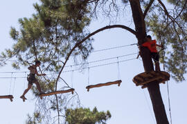 Actividad en Aventura Amazonia Marbella. Olimpiada Española de Economía, Fase Nacional. Marbella. Junio de 2015