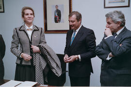 Inauguración de la Facultad de Psicología y la Biblioteca General por parte de la Infanta Elena. Campus de Teatinos, Málaga. Diciembre de 1993