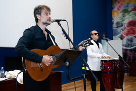 Actuación del grupo musical "Boleros Imperfectos". Graduación y clausura del curso del Aula de Mayores de la Universidad de Málaga. Paraninfo. Junio de 2019