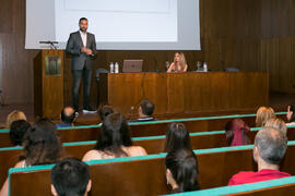 Ponencia de Antonio Esteva sobre periodismo deportivo. Curso "Información y Comunicación". Cursos de Verano de la Universidad de Málaga. Ronda. Julio de 2018