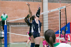 Partido femenino Universidad de Málaga - Universidad de A Coruña. Campeonato de España Universitario de Voleibol. Complejo Polideportivo Universitario. Abril de 2018