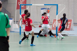 Partido Costa Rica contra Uruguay. 14º Campeonato del Mundo Universitario de Fútbol Sala 2014 (FUTSAL). Antequera. Julio de 2014