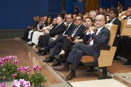 Autoridades asistentes a la Apertura del Curso Académico 2023/2024 de la Universidad de Málaga. Paraninfo. Septiembre de 2023