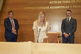 Toma de posesión de Consolación Pineda Galán como nueva Vicerrectora Adjunta de Bienestar Universitario de la Universidad de Málaga. Edificio del Rectorado. Abril de 2024