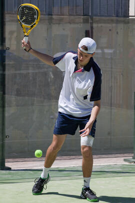 Partido de pádel. Fases Finales de los Campeonatos de España Universitarios. Antequera. Abril de 2012