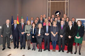 Toma de posesión del equipo de gobierno de la Universidad de Málaga. Rectorado. Enero de 2012
