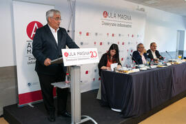 Intervención de Antonio Ramírez de Arellano. Desayuno Informativo de Aula Magna con motivo de su XX Aniversario. Consejo de Estudios Sociales y Comercio de la Universidad de Málaga. Mayo de 2018