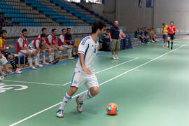 Partido Ucrania contra Israel. 14º Campeonato del Mundo Universitario de Fútbol Sala 2014 (FUTSAL). Antequera. Julio de 2014
