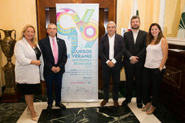 Autoridades. Curso "La agenda para lograr ciudades y comunidades sostenibles". Cursos de Verano de la Universidad de Málaga. Málaga. Julio de 2019