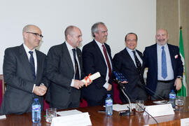 Nombramiento de Antonio Vázquez Romero como Alumno de Honor de la Facultad de Económicas de la Universidad de Málaga. Facultad de Ciencias Económicas y Empresariales. Marzo de 2015