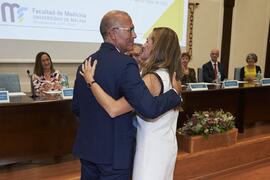 Entrega de premio extraordinario de doctorado a Rocío Lorenzo Álvarez. Celebración del 50 Aniversario de la Facultad de Medicina de la Universidad de Málaga. Facultad de Medicina. Octubre de 2022