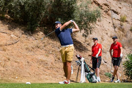 Jugada en el Campeonato Europeo de Golf Universitario. Antequera. Junio de 2019