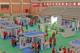 Jornadas de Puertas Abiertas de la Universidad de Málaga. Complejo Polideportivo Universitario. Abril de 2011