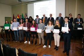 Entrega de diplomas a los mejores expedientes. III Encuentro "10Graduadxs10". Facultad de Ciencias Económicas y Empresariales. Noviembre de 2019