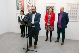 Inauguración de la sala de exposiciones "Espacio Cero" en el Contenedor Cultural. Campus de Teatinos. Abril de 2019