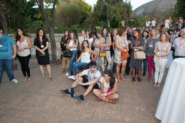 Grupo de alumnos. Bienvenida a los alumnos de intercambio internacional de la Universidad de Málaga. Jardín botánico. Octubre de 2016