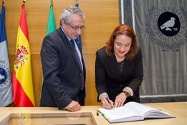 Toma de Posesión de Sonia Ríos Moyano como nueva profesora titular del Departamento de Historia del Arte de la Universidad de Málaga. Edificio del Rectorado. Febrero de 2018