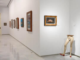 Exposición Lorenzo Saval. Sala de exposiciones del Rectorado. Febrero de 2008