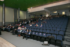 Asistentes al 7º Congreso Internacional de Actividad Física Deportiva para Mayores. Escuela Técnica Superior de Ingeniería de Telecomunicaciones y de Informática. Noviembre de 2017