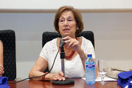 María Teresa Tudea en la clausura de la XIX edición del Curso Aula de Mayores de la Universidad de Málaga. Paraninfo. Junio de 2014