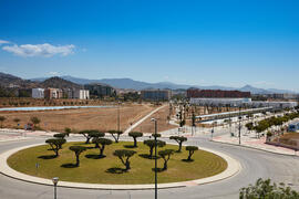 Nuevo Pabellón de Gobierno y alrededores. Campus de Teatinos. Junio de 2021