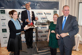 Nombramiento de D. Juan José Sánchez Luque como Alumno de Honor de la Universidad de Málaga. AC Málaga Palacio. Febrero de 2015