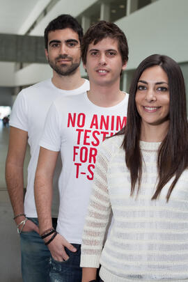 Retrato de alumnos para una portada de revista. Facultad de Comercio y Gestión. Marzo de 2012