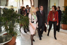 Llegada de autoridades. XXV Cumbre Hispano-Francesa. Edificio del Rectorado. Febrero de 2017