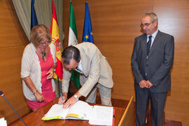 Toma de posesión del personal docente e investigador de la Universidad de Málaga. Rectorado. Octubre de 2011
