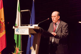 Pedro Montiel. Acto de Clausura del 3º Congreso Internacional de Actividad Físico-Deportiva para Mayores de la Universidad de Málaga. Palacio de Ferias y Congresos de Málaga. Marzo de 2009