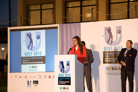 Inauguración del Campeonato Mundial Universitario de Golf. Antequera Golf. Junio de 2010