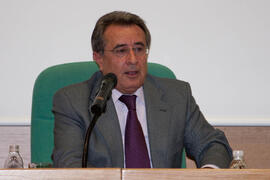 Inauguración de la exposición "Málaga, una visión panorámica". Rectorado. Diciembre de 2007