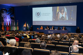 Intervención de Rosa María Ríos Sánchez. Apertura del Curso Académico 2019/2020 de la Universidad de Málaga. Paraninfo. Septiembre de 2019