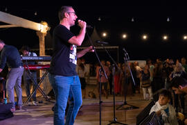 Presentación del concierto de Free Soul Band. Festival solidario en los Baños del Carmen. Cursos de Verano de la Universidad de Málaga. Málaga. Julio de 2019