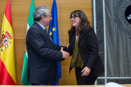 Toma de Posesión de María José Serván Nuñez como nueva profesora titular del Departamento de Didáctica y Organización Escolar de la Universidad de Málaga. Edificio del Rectorado. Febrero de 2018
