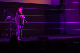 Performance en la gala de clausura del Fancine 2016. Cine Albéniz. Noviembre de 2016