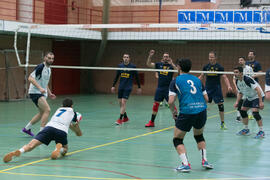 Partido UCAM - Universidad de Almería. Campeonato de España Universitario de Voleibol. Complejo Polideportivo Universitario. Abril de 2018